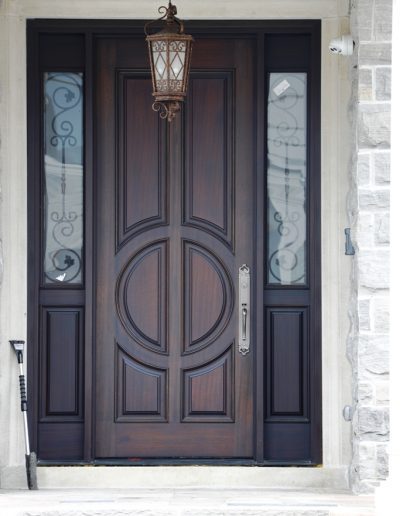 Wood Brown Entry Door